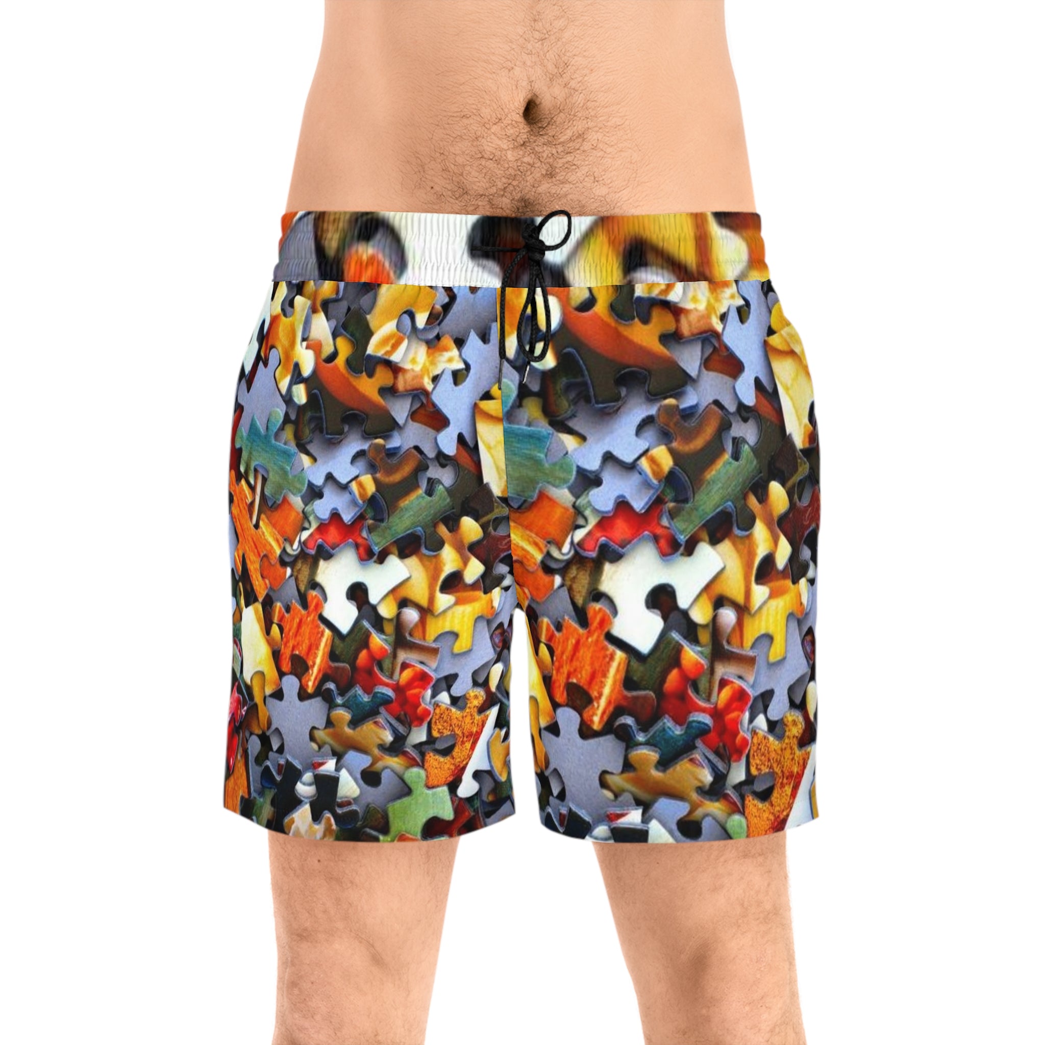 Men's Mid-Length Swim Shorts (AOP)