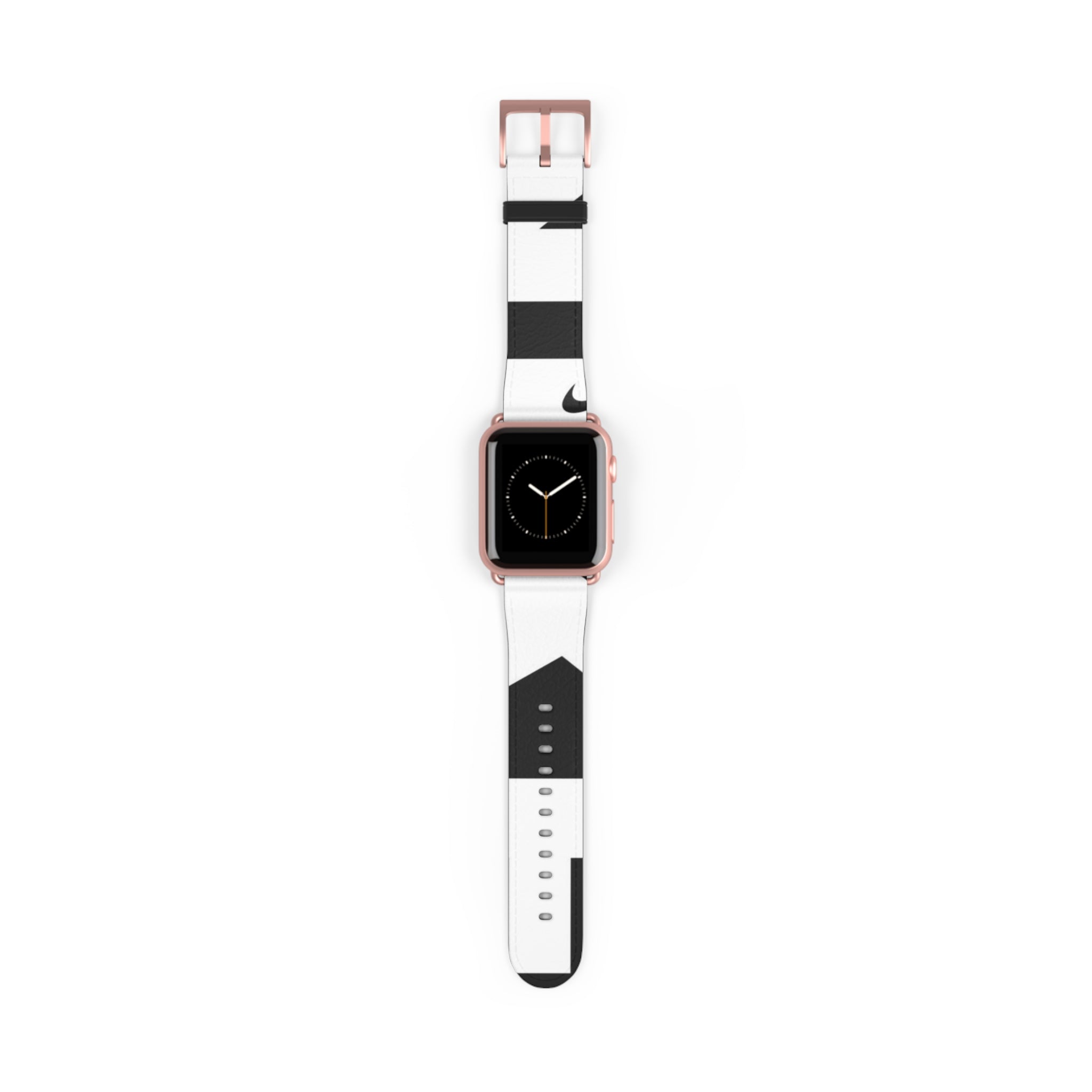 Stylish Black and White Watch Band - Modern Design for Everyday Wear