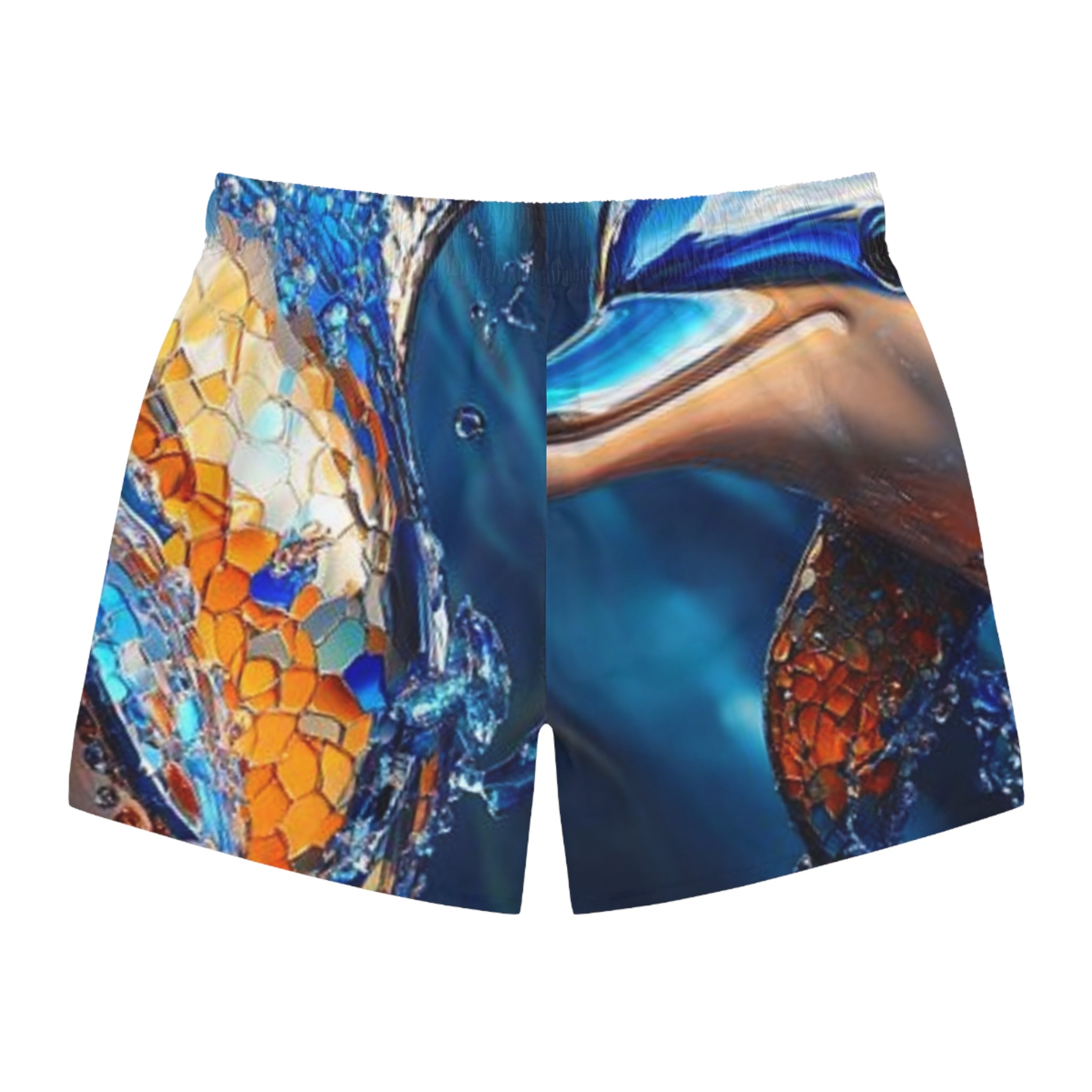 Colorful Fish Pattern Swim Trunks - Perfect for Summer Beach Days