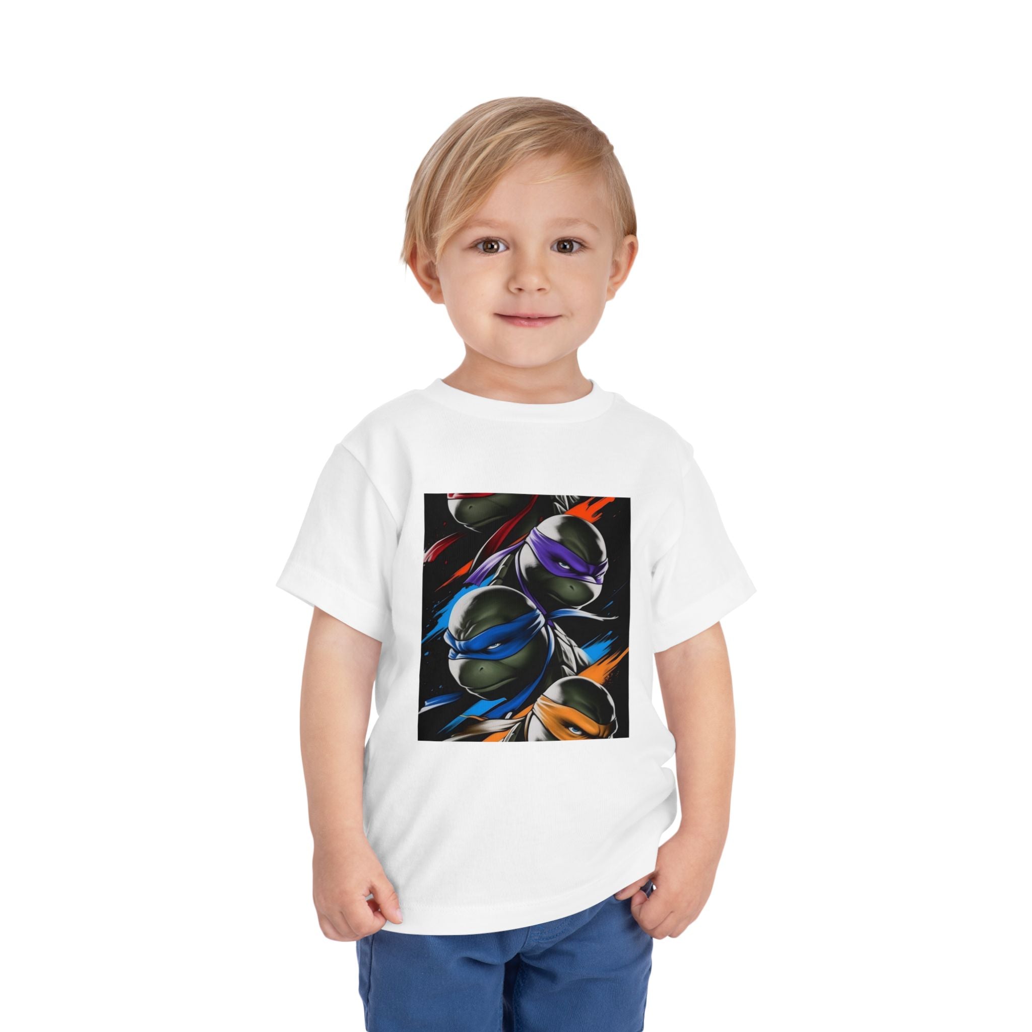 Cool Ninja Turtles Toddler Short Sleeve Tee - Fun Graphic Tee for Kids