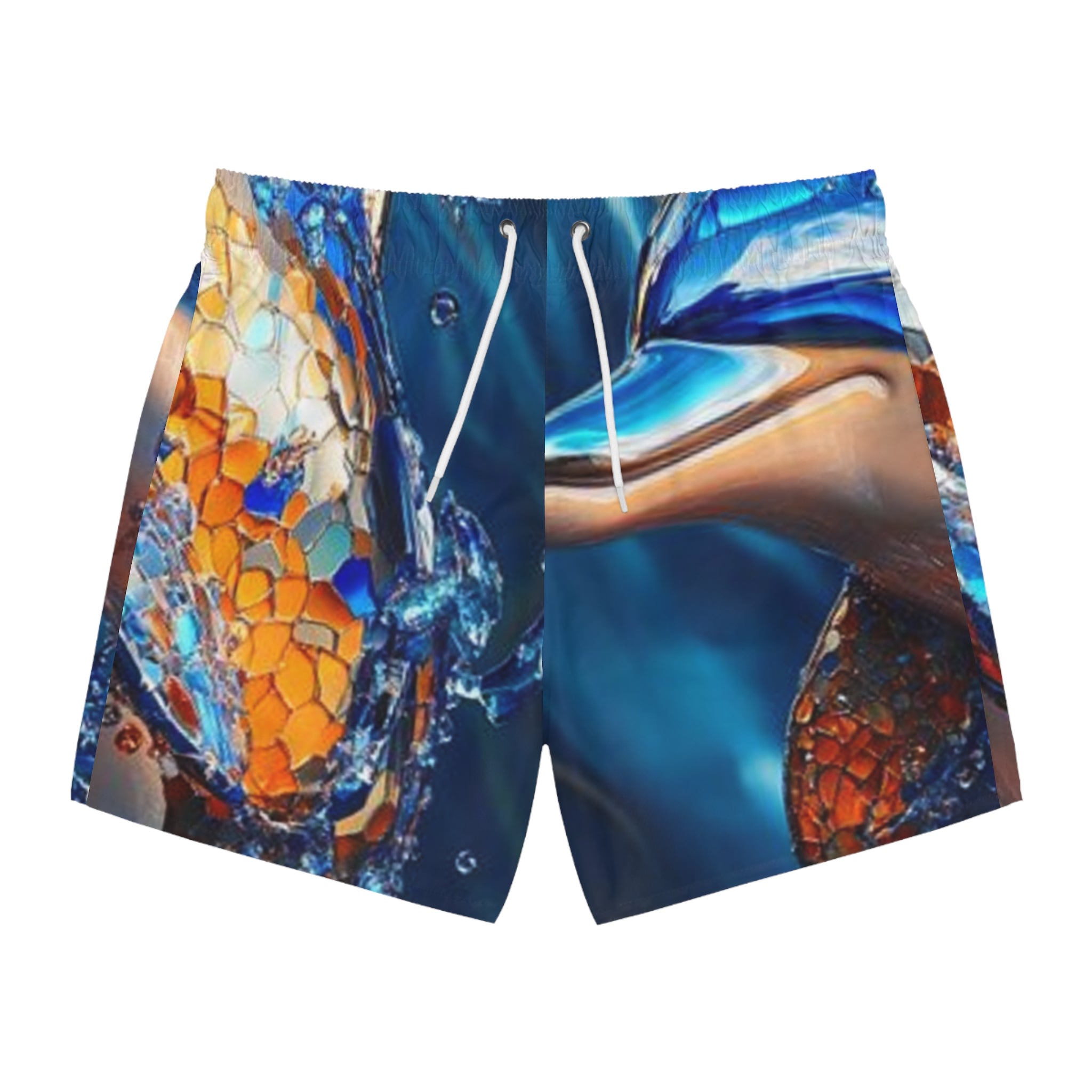 Colorful Fish Pattern Swim Trunks - Perfect for Summer Beach Days