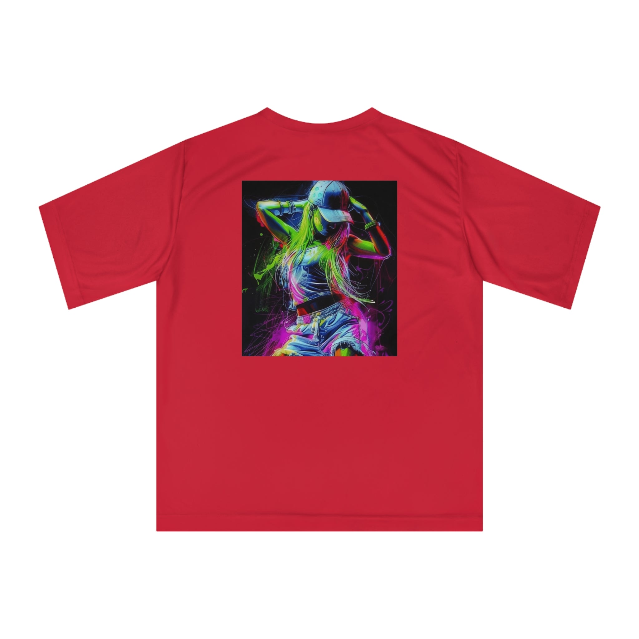 Unisex Zone Performance T-Shirt - Vibrant Street Art Design, Perfect for Active Lifestyles