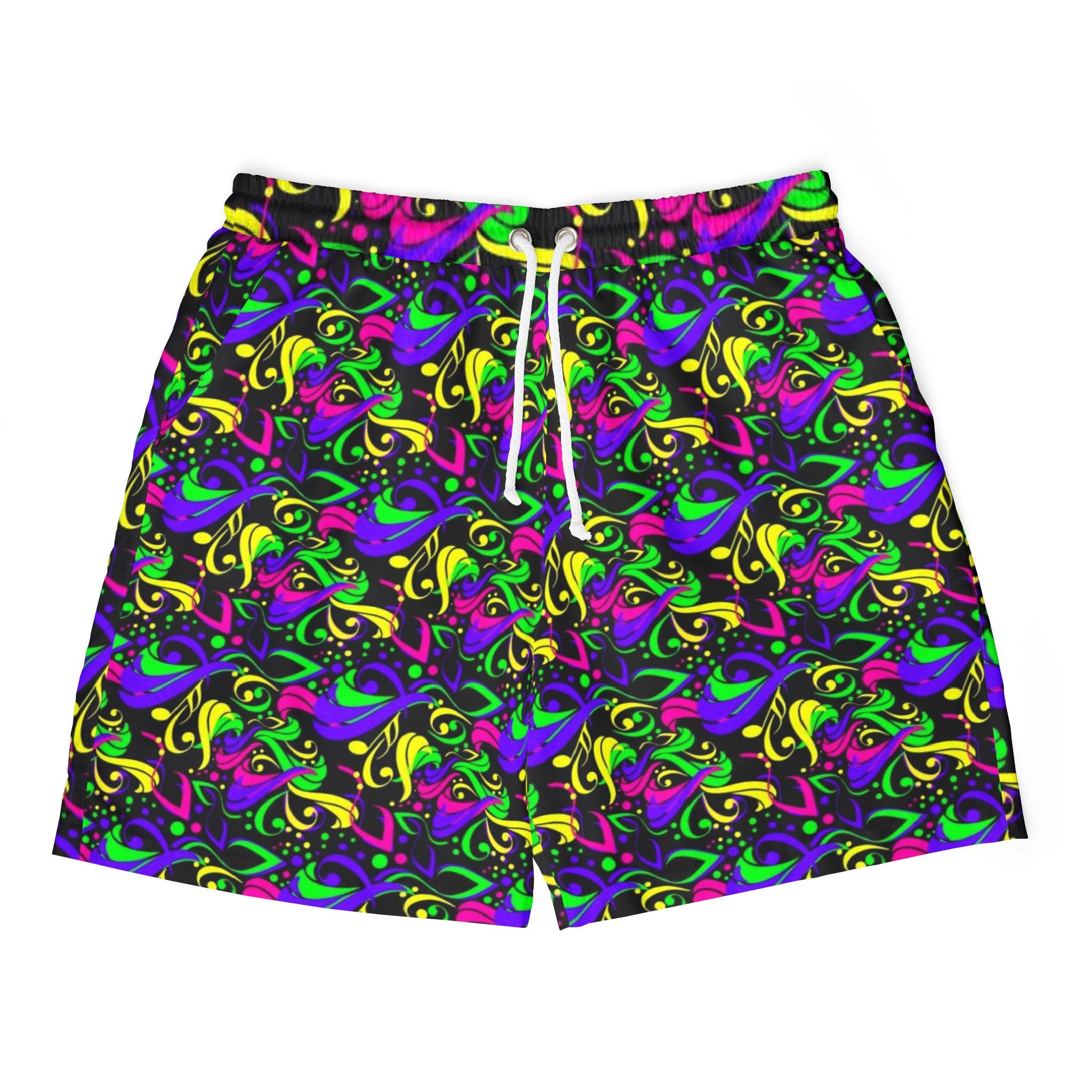 Vibrant Swim Shorts - Colorful Pattern for Beach Days