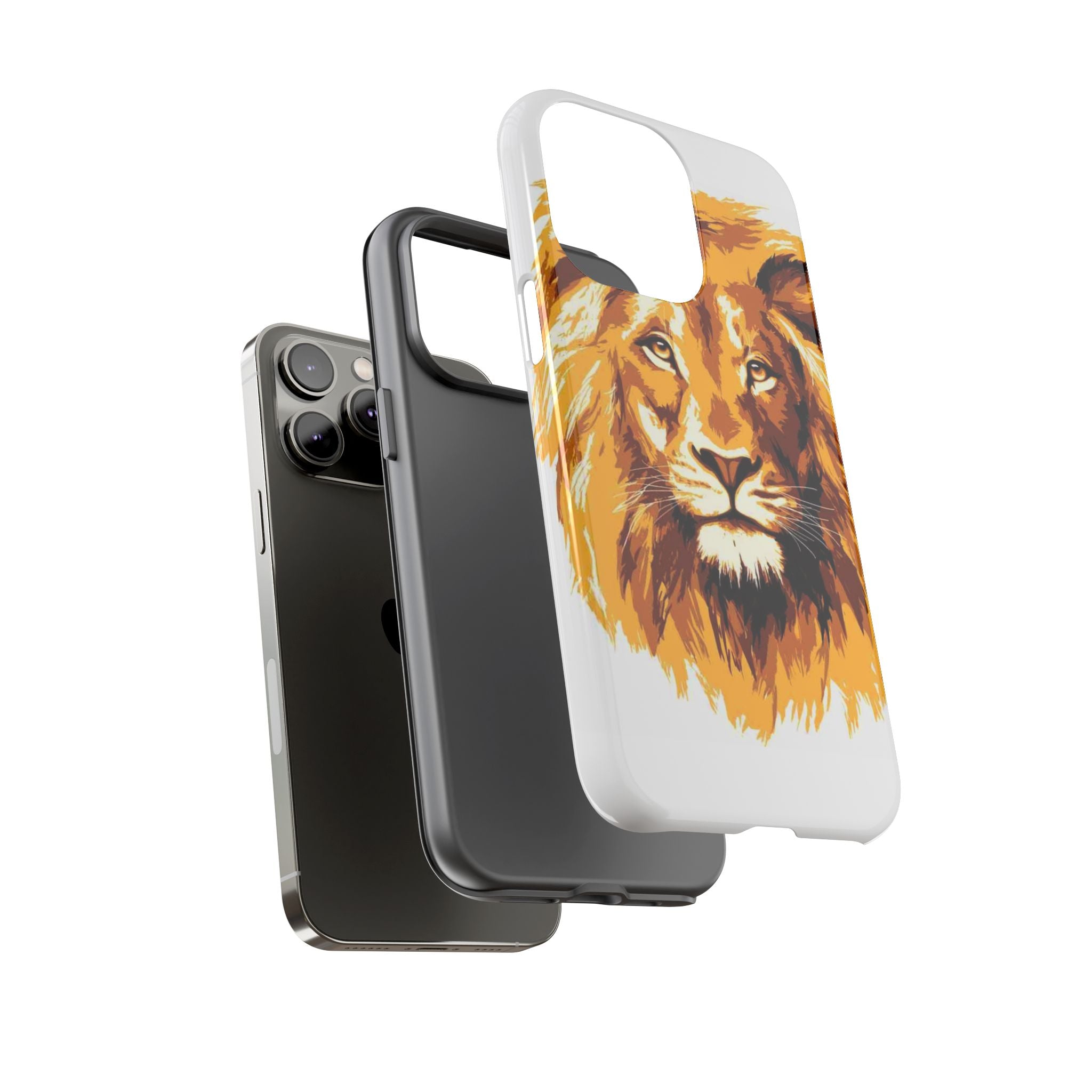 Lion Spirit Tough Phone Case – Bold, Protective Cover for Animal Lovers