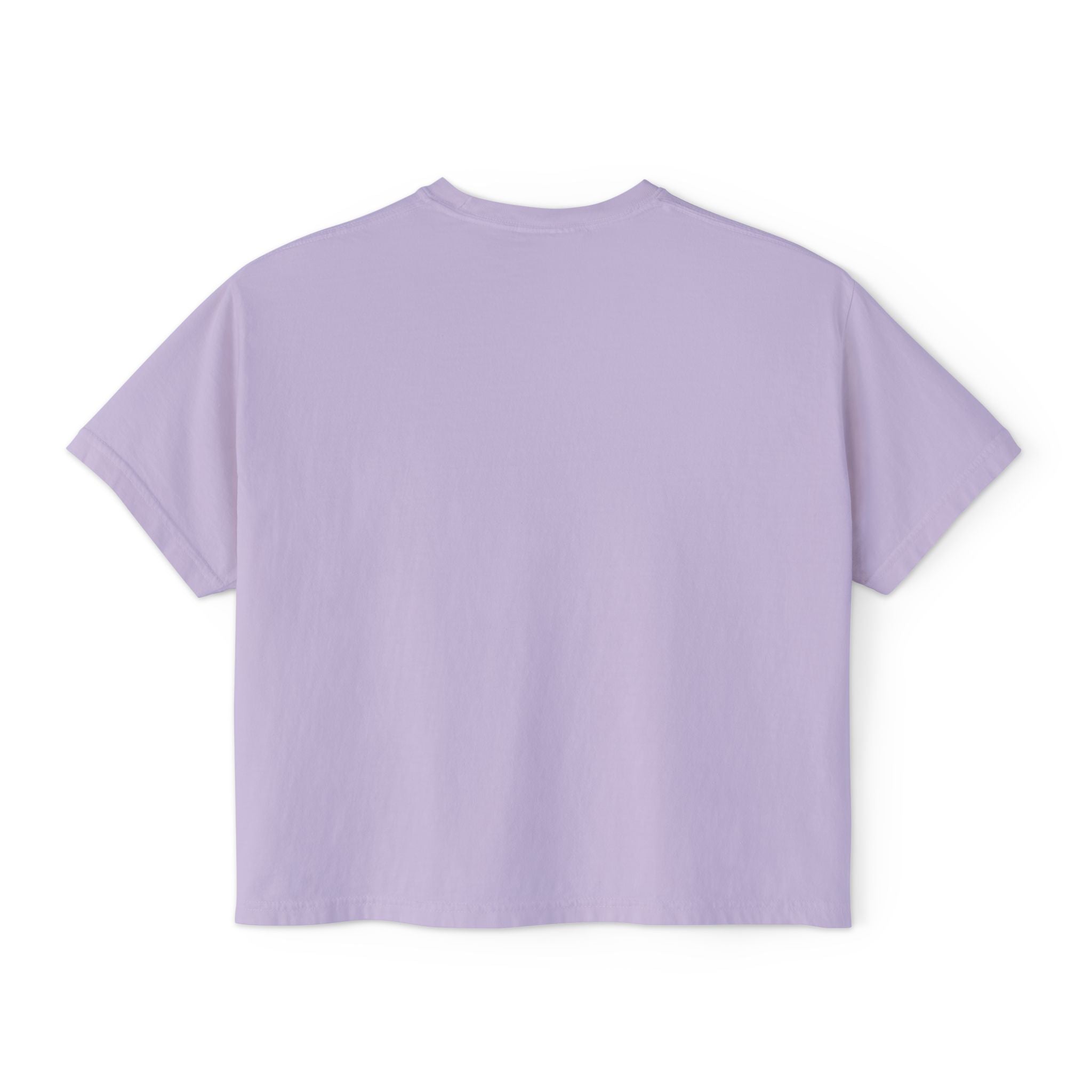 Women's Boxy Tee with Artistic Flame Design