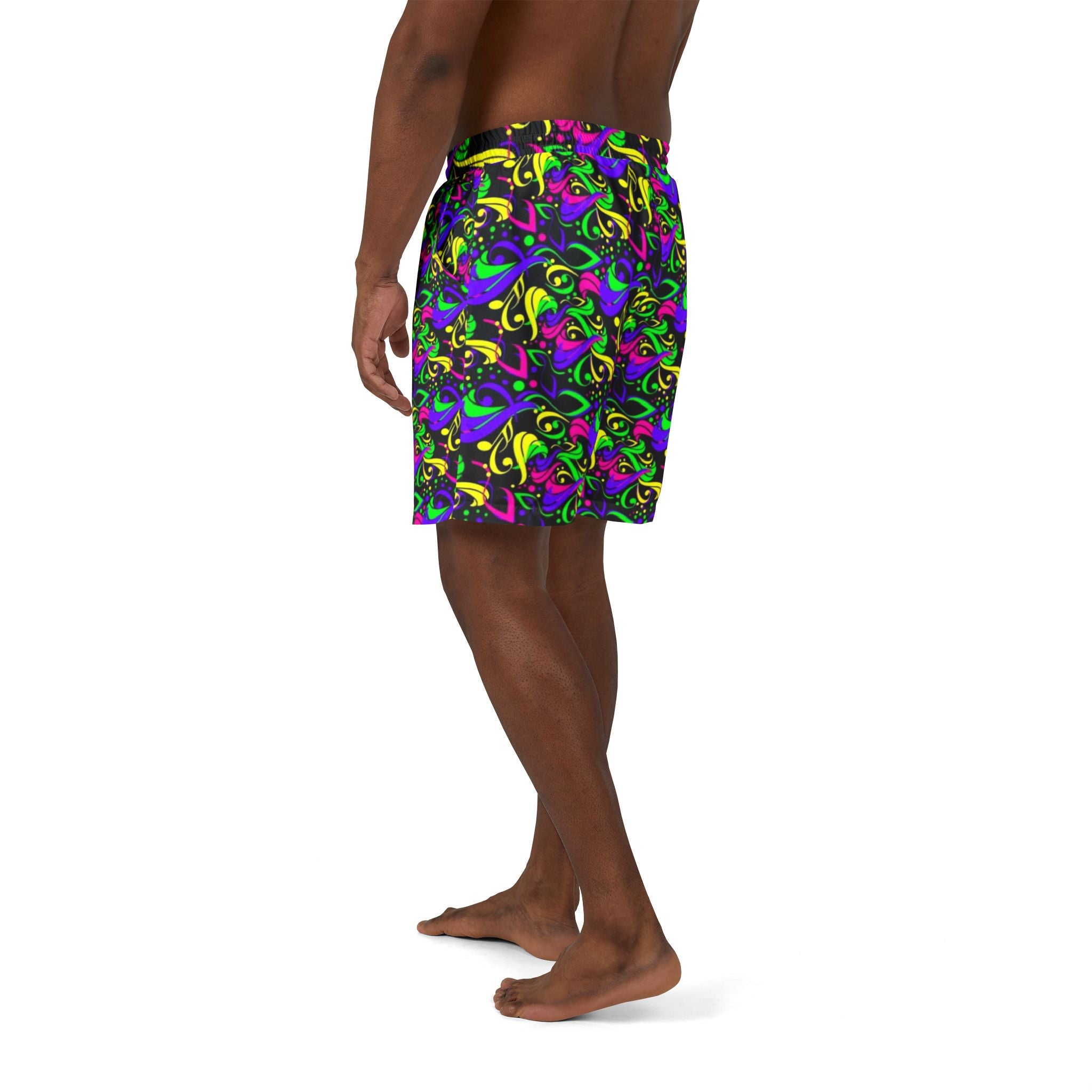 Vibrant Swim Shorts - Colorful Pattern for Beach Days