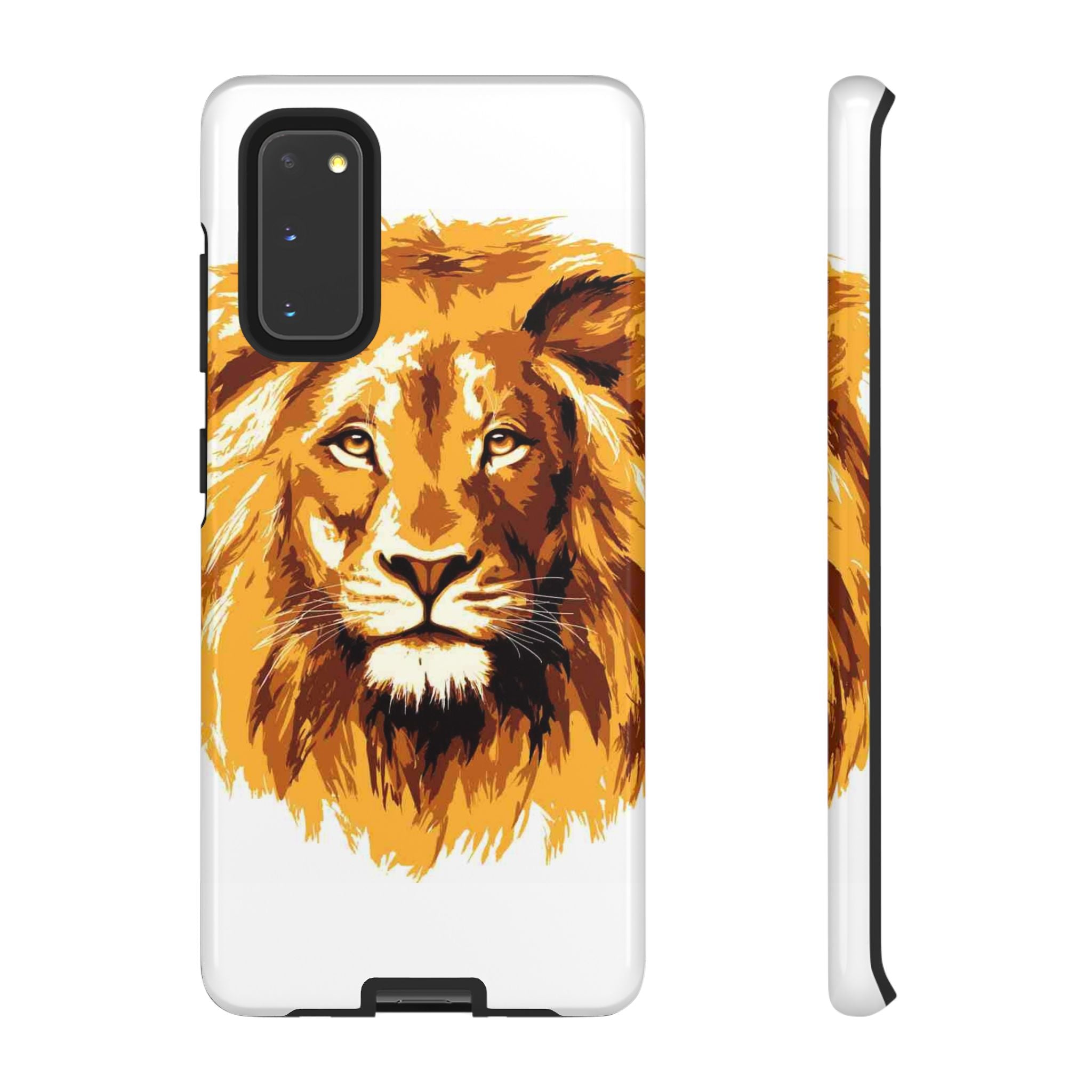 Lion Spirit Tough Phone Case – Bold, Protective Cover for Animal Lovers