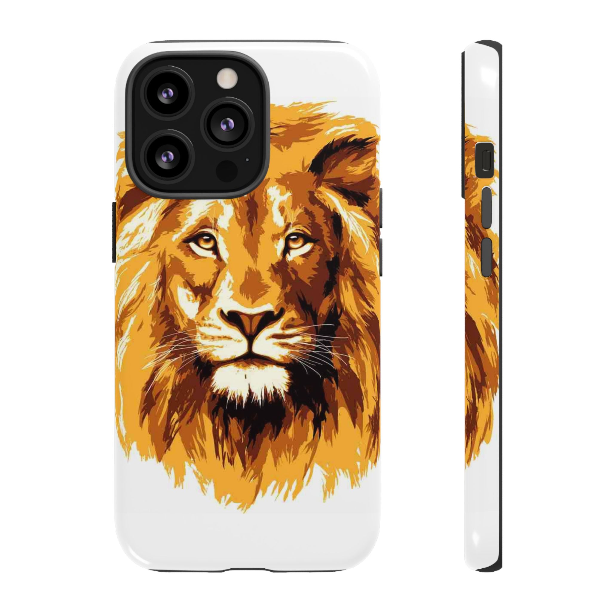 Lion Spirit Tough Phone Case – Bold, Protective Cover for Animal Lovers