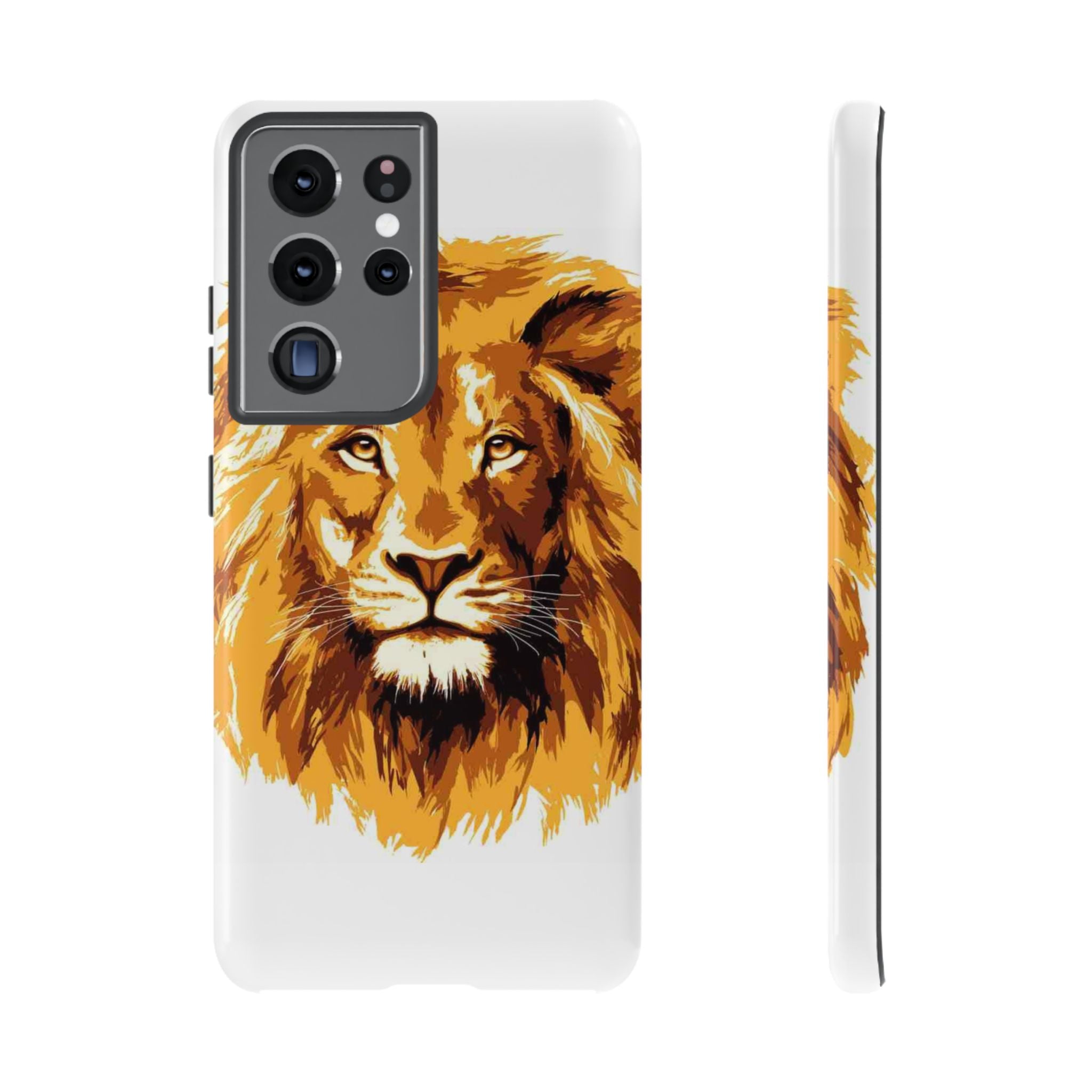 Lion Spirit Tough Phone Case – Bold, Protective Cover for Animal Lovers
