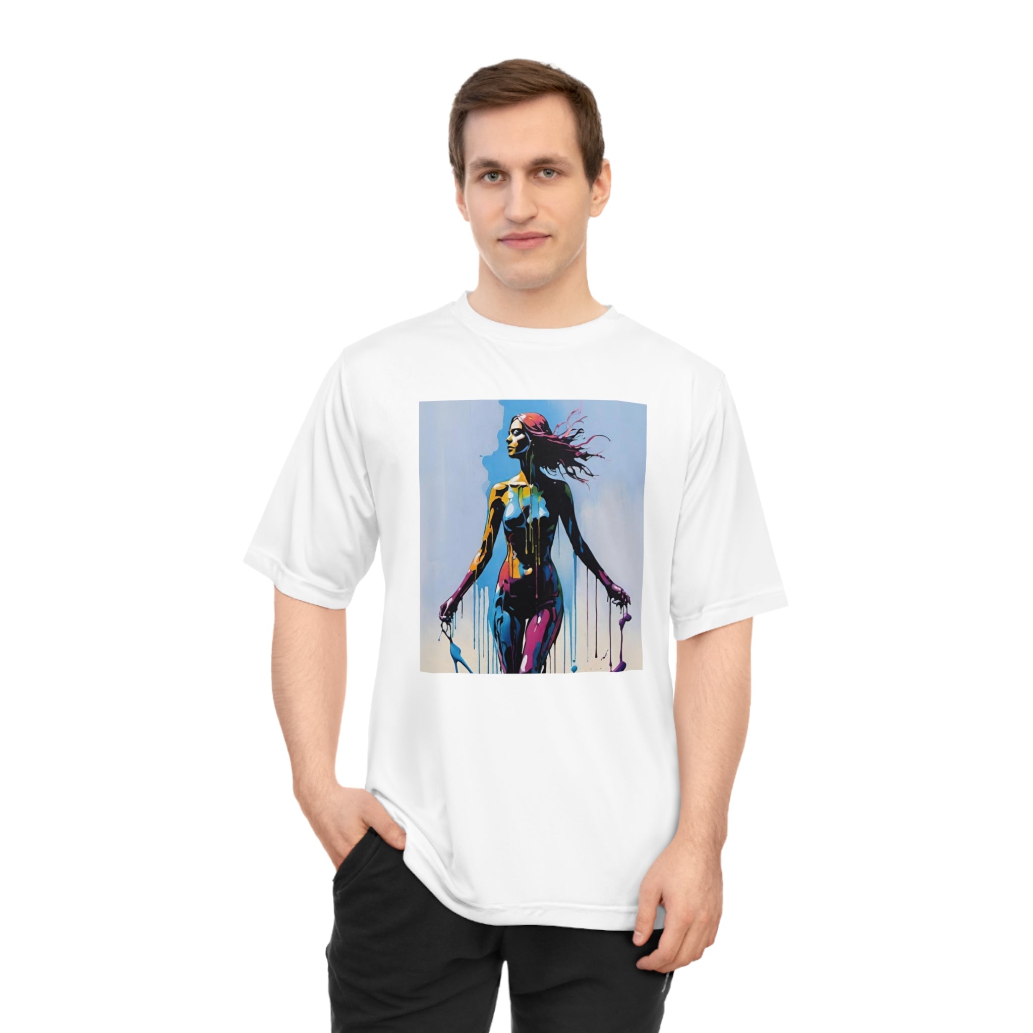 Unisex Zone Performance T-Shirt - Vibrant Street Art Design, Perfect for Active Lifestyles
