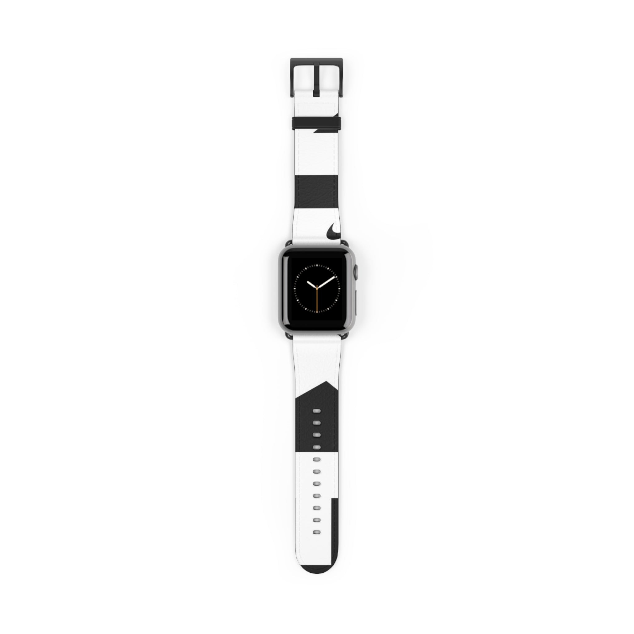 Stylish Black and White Watch Band - Modern Design for Everyday Wear