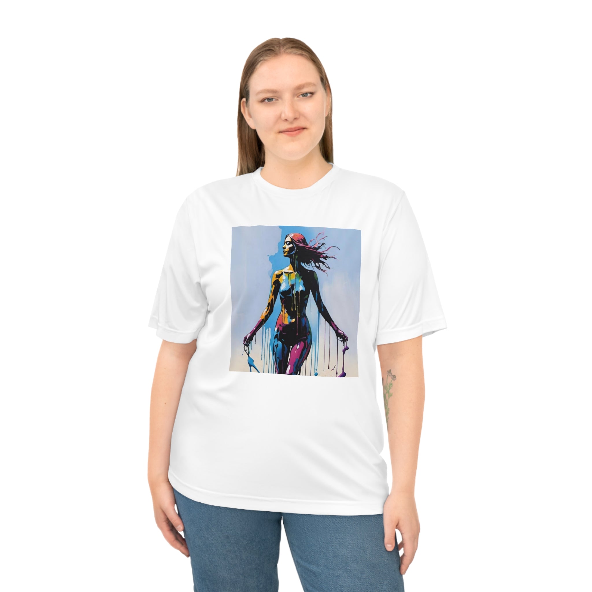 Unisex Zone Performance T-Shirt - Vibrant Street Art Design, Perfect for Active Lifestyles