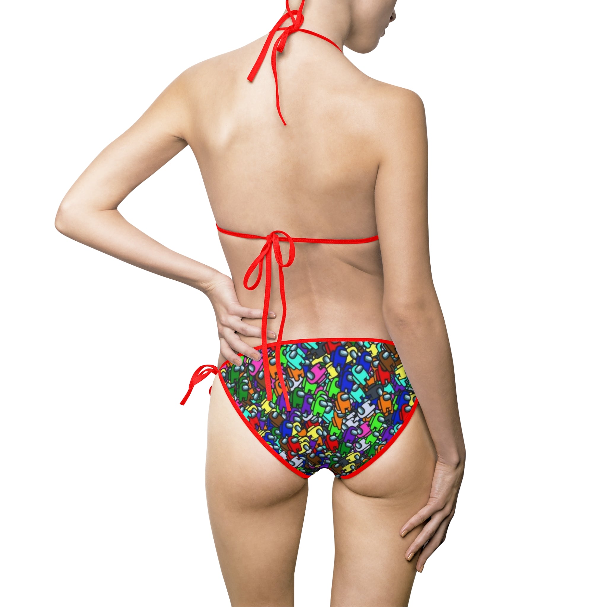 Vibrant Floral Women's Bikini Swimsuit - Perfect for Beach Days & Summer Parties