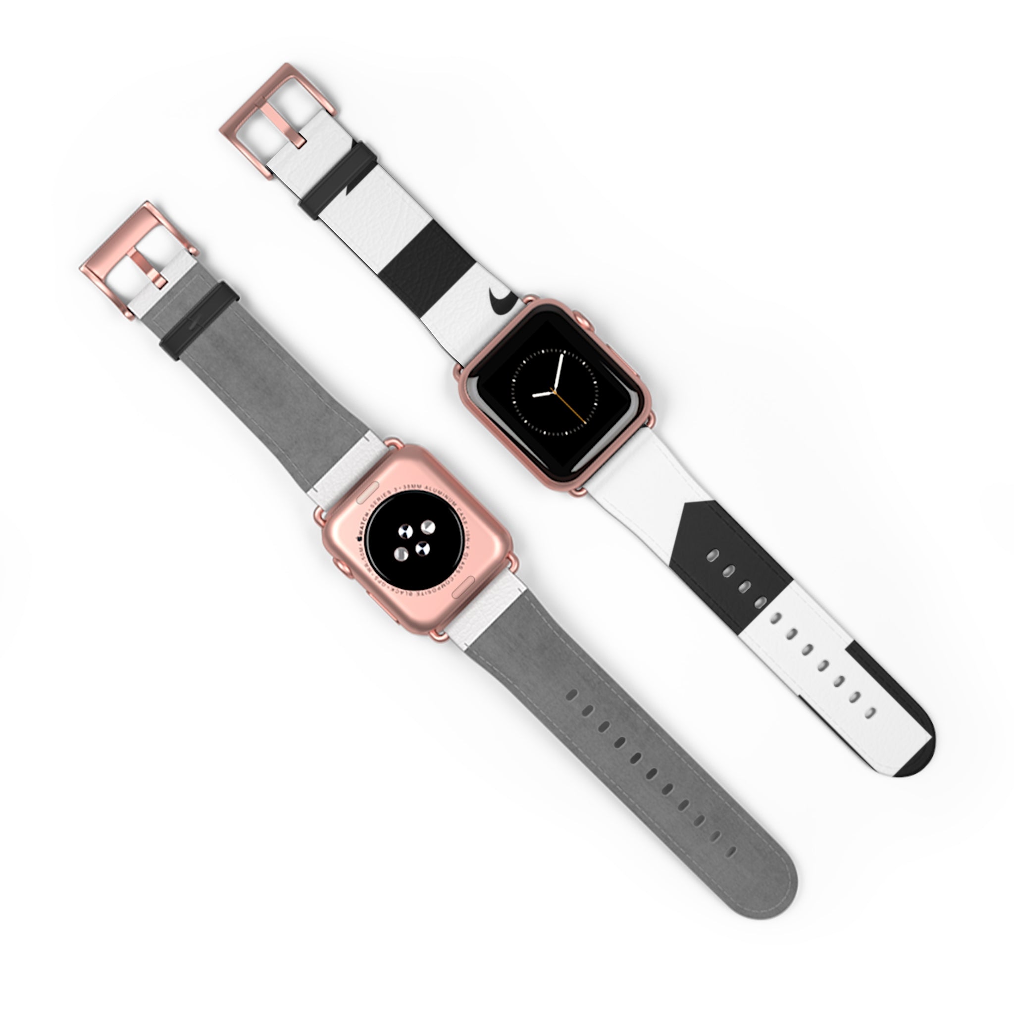 Stylish Black and White Watch Band - Modern Design for Everyday Wear