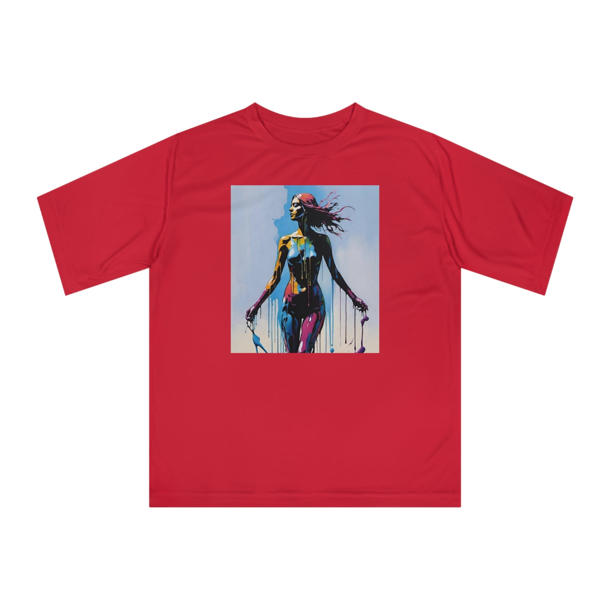 Unisex Zone Performance T-Shirt - Vibrant Street Art Design, Perfect for Active Lifestyles