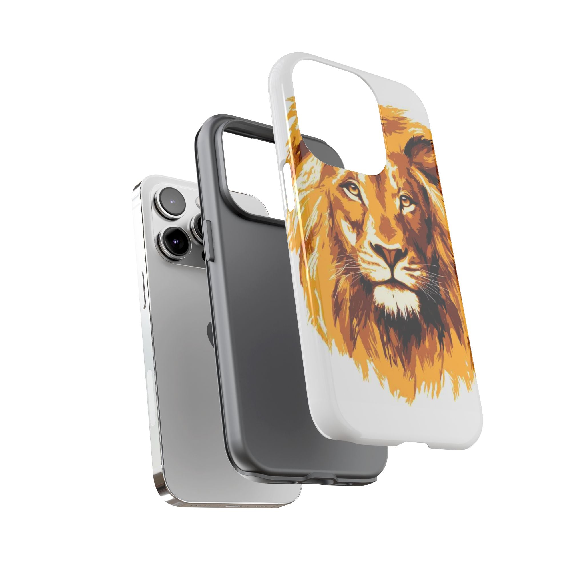 Lion Spirit Tough Phone Case – Bold, Protective Cover for Animal Lovers