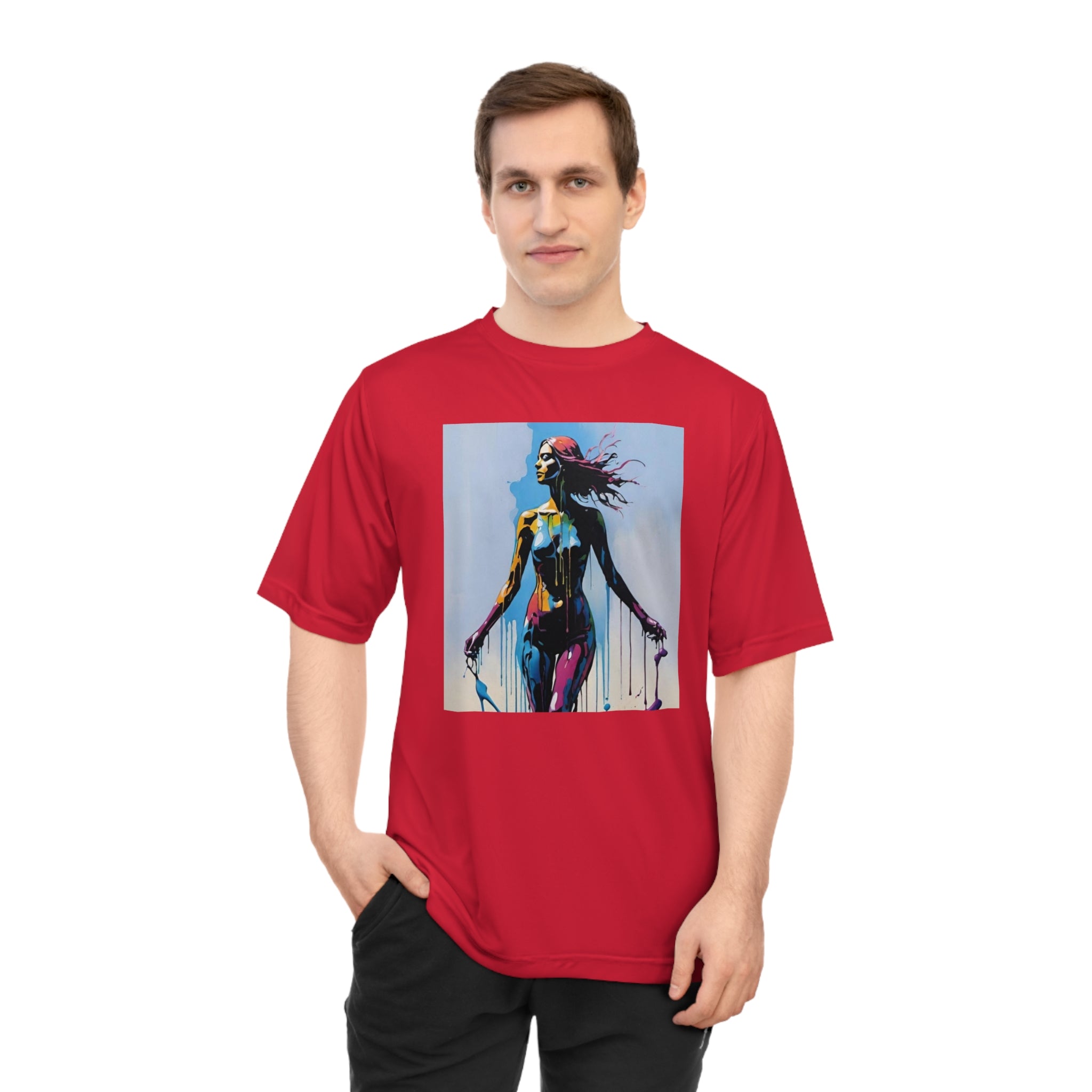 Unisex Zone Performance T-Shirt - Vibrant Street Art Design, Perfect for Active Lifestyles