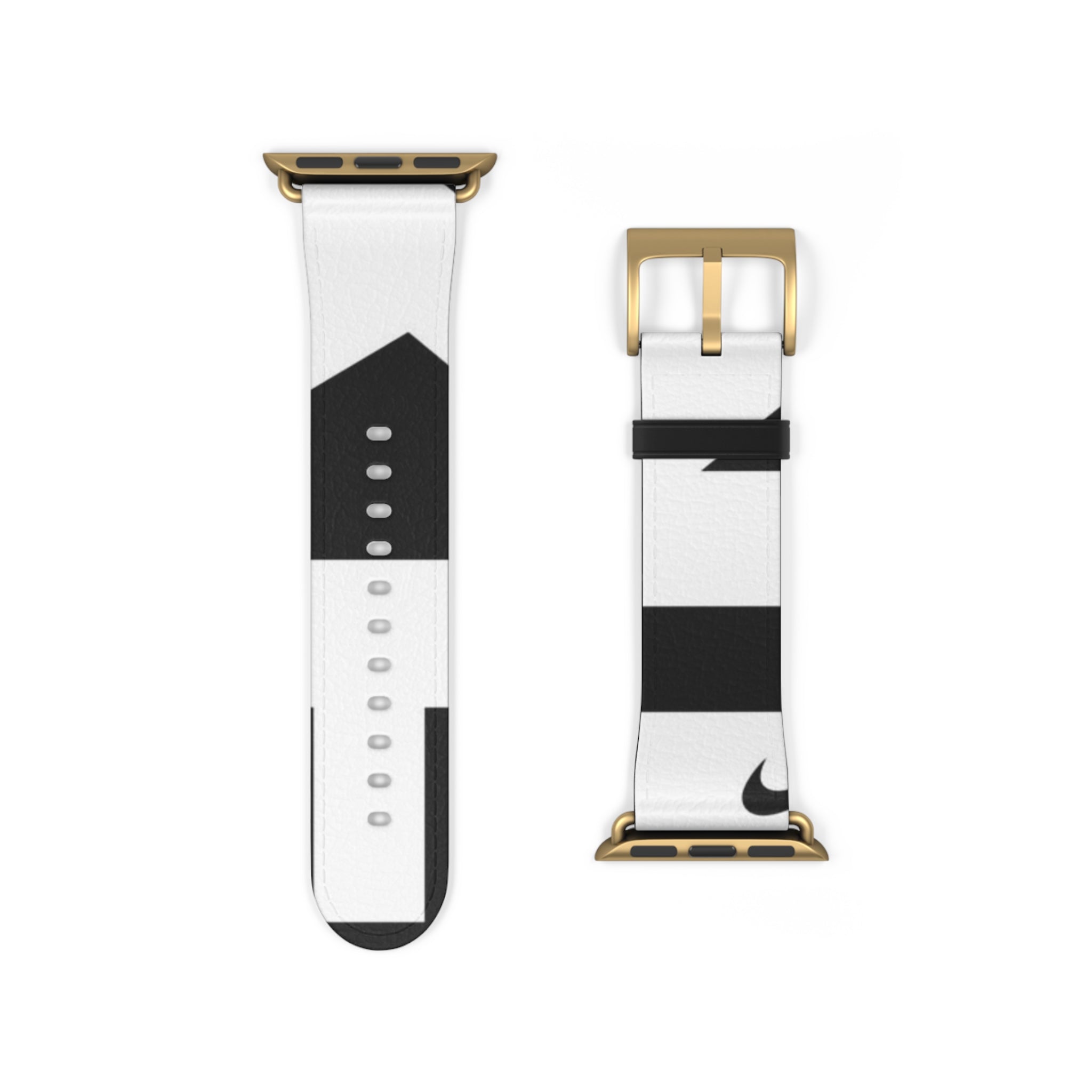 Stylish Black and White Watch Band - Modern Design for Everyday Wear