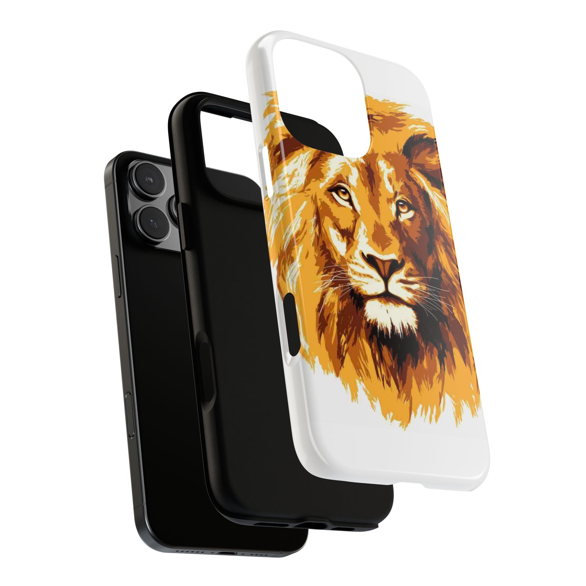 Lion Spirit Tough Phone Case – Bold, Protective Cover for Animal Lovers